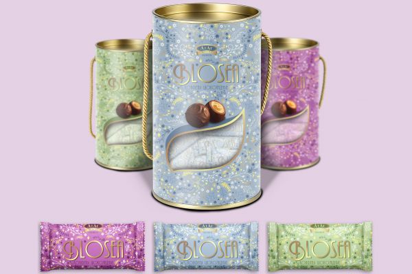 Упаковка для конфет "Blosea" для кондитерской фабрики "АтАг"