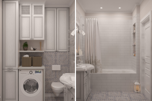 Санузел в стиле прованс