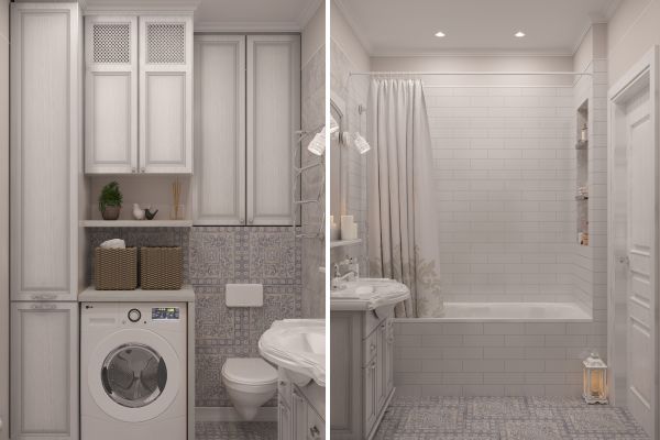 Санузел в стиле прованс