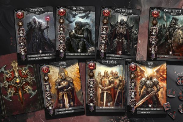 Карточки для настольной игры.