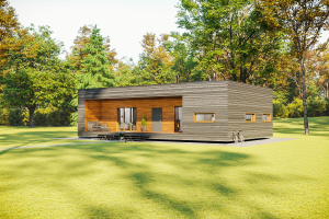 3D-визуализация модульного дома PATIOHOUSE