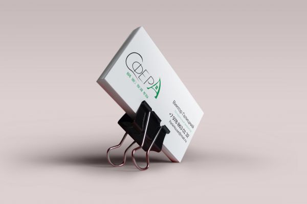 Визитка для строительной компании