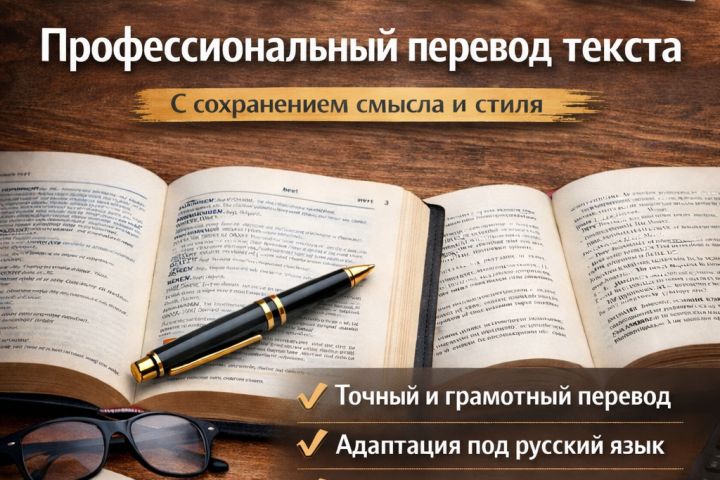 Профессиональный перевод текстов (английский, испанский, немецкий, грузинский →