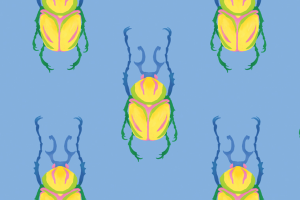 Жучки паттерн для ткани