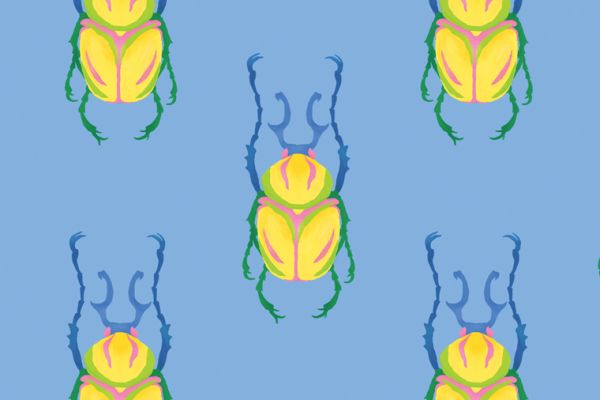 Жучки паттерн для ткани