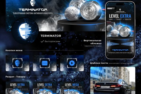 Оформление сообщества Terminator