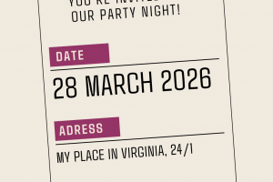 Афиша / Флаер / Авторское приглашение на вечеринку