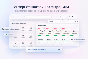 Интернет-магазин электроники с каталогом, корзиной и админ-панелью управления