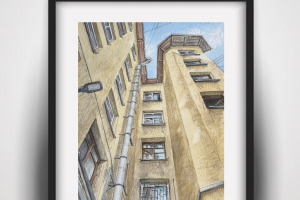 Картина для интерьера. Двор Санкт-Петербурга