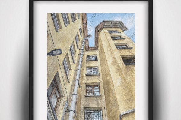 Картина для интерьера. Двор Санкт-Петербурга