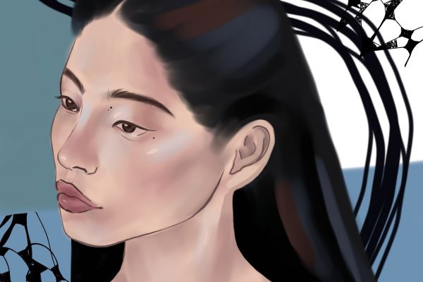 Рисунок девушки