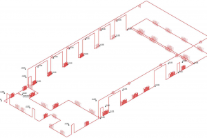 Разработка рабочего проекта отопления и вентиляции для здания автомастерской