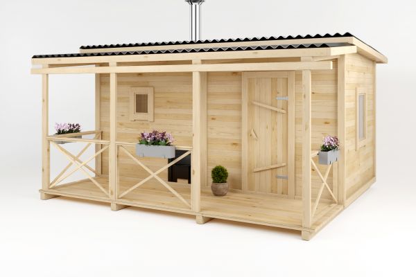 Экстерьер бани