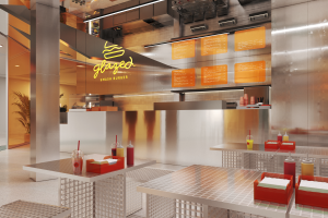 Бургерная в ТЦ, Франция