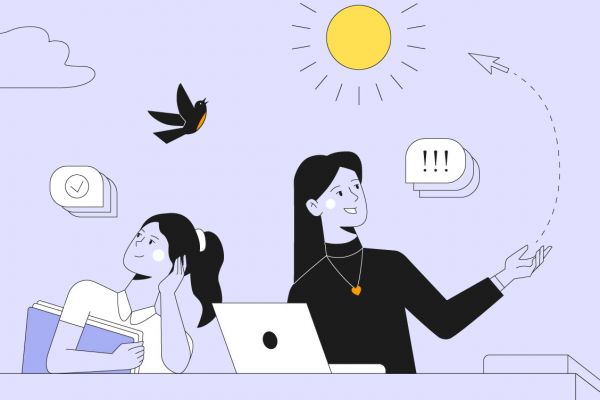 Иллюстрация во флэт стиле для сайта