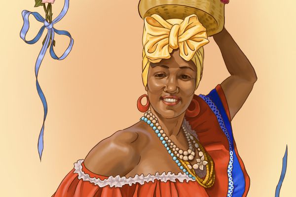 Открытка для цветочного магазина