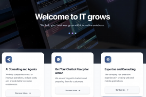 Корпоративный сайт IT-продукта и команды разработки