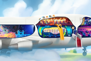 Боинг-лайнер, превращенный в головной развлекательный и деловой центр в одном корпусе