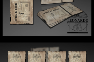 Логотип и Визитные Карточки LEONARDO