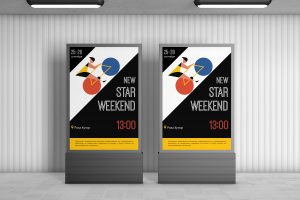 Афиша для фестиваля "New Star Weekend"