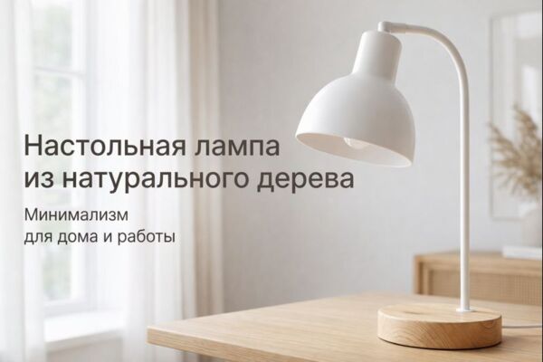 Карточка товара для маркетплейса: настольная лампа