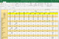 Создание таблицы в Microsoft Excel