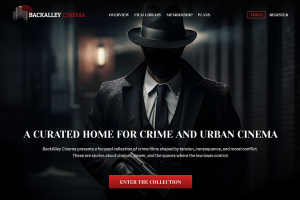 BackAlley Cinema - дизайн кинематографичного лэндинга