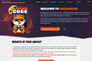 ArcadeDoge - дизайн и разработка play-to-earn arcade-платформы