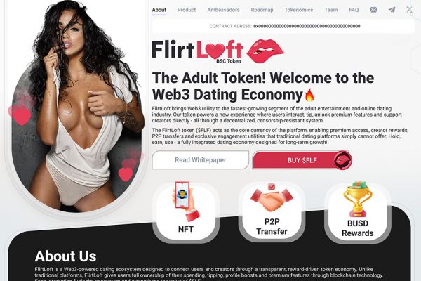 FlirtLoft - дизайн и разработка Web3 dating-платформы с utility-токеном