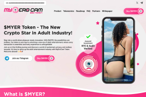 MyEroCam - дизайн и разработка Web3 webcam-платформы с utility-токеном