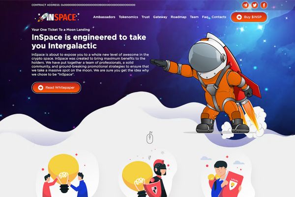 InSpace - дизайн и разработка криптопроекта