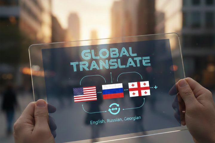 Перевод текстов на английский, грузинский и русский.