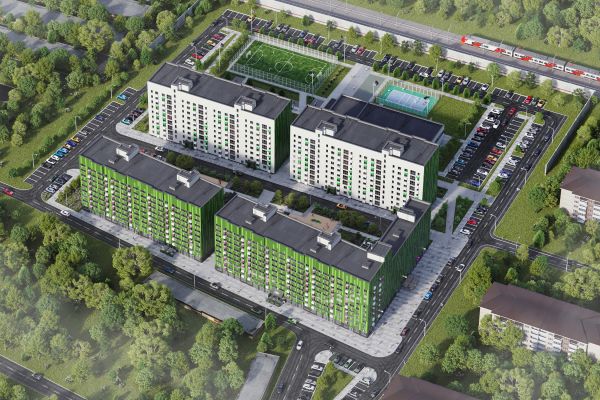 Эксклюзивная визуализация ЖК «Клевер» для привлечения покупателей