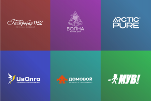 Набор разработанных мной логотипов