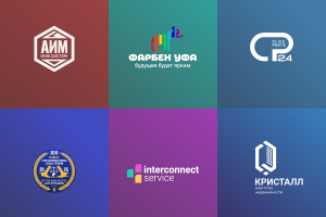 Набор разработанных мной логотипов