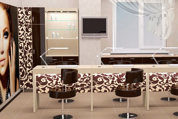 Графическое оформление для салона Vikki. Разработка единиц мебели.