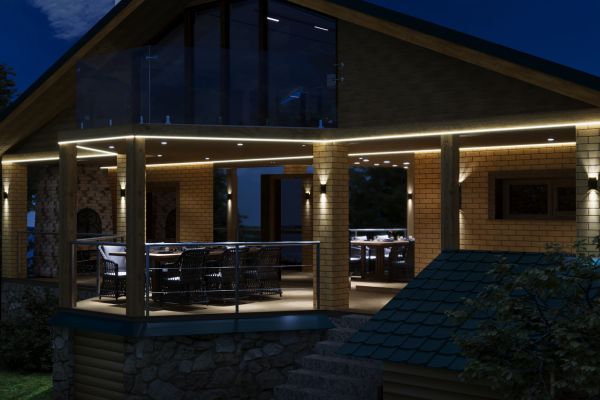 Освещение загородного дома