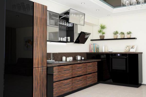 3D Визуализация кухни в интерьере для фабрики Дельта+