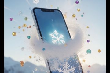 Видео изображение смартфона на монитор в торговом зале магазина.