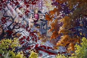 Иллюстрация "Осень" к комиксу