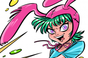 Принт "Психоделическая зайка"