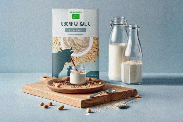 Дизайн упаковки для каши "Вкус Вилл"