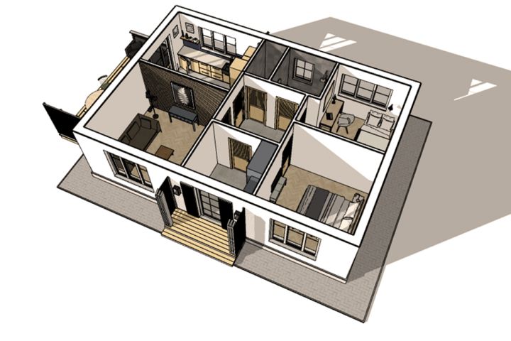 3D модель дачного дома