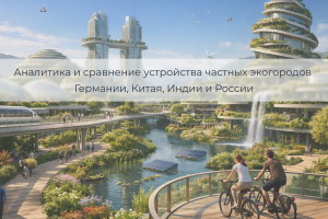 Презентация: Аналитика и сравнение устройства частных эко-городов Германии, Китая, Индии и России