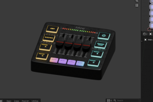 3D модель звуковой карты от бренда Fifine