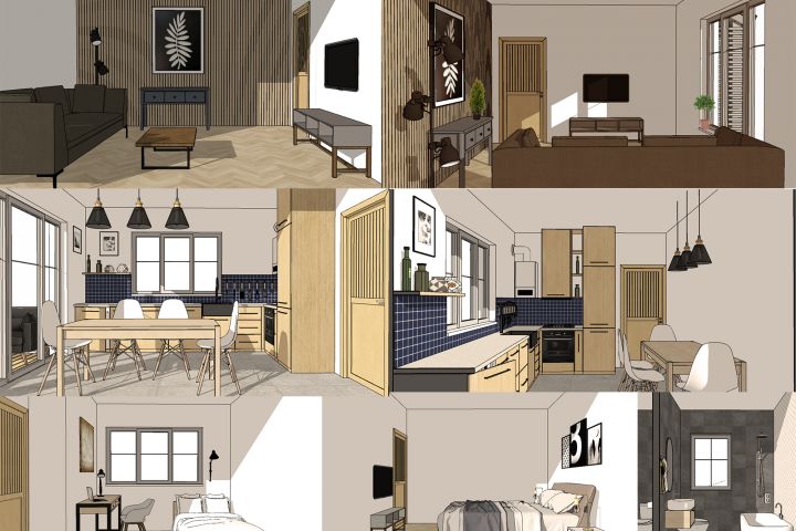 3D модель дачного дома - 5661401