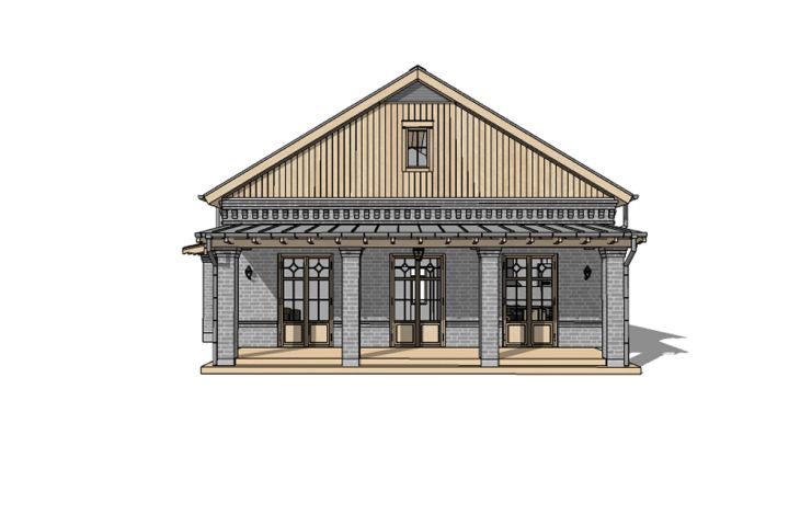 Эскиз экстерьера дома по рисунку - 5661421