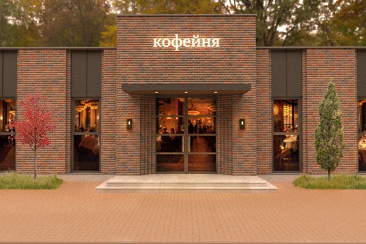 Дизайн-концепция фасада кафе - 5661430