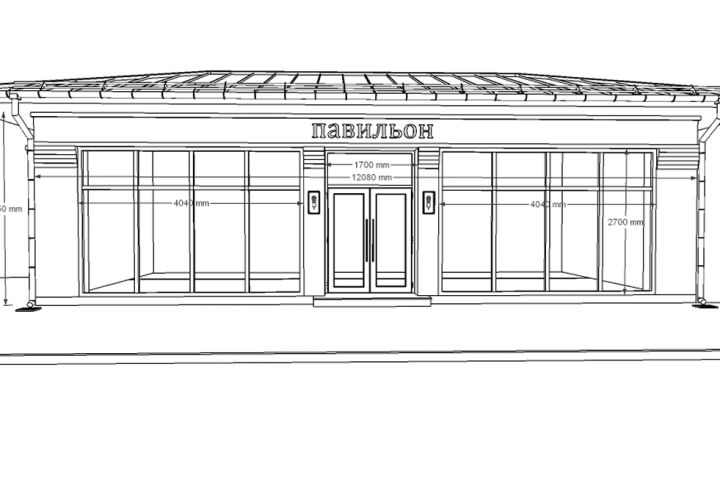 Дизайн-концепция фасада магазина - 5661439