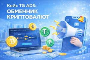 250€ и 200.000 показов! Кейс TG ADS: КРИПТО ОБМЕННИК